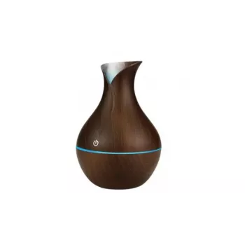 IVY D2 3-in-1 Aroma Difuzorius - Drėkintuvas - 1.5W Naktinė Atmosferos USB Lempa 11cm / 300ml Tamsus Medis