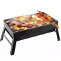 iLike Grillpapa Super Compact Foldable Charcoal Barbecue Grill 36x29x6.8 cm for Picnic and Camping