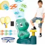 Kiddyz KT1 Dino Flying Disc Catapult Launcher Toy with 2 Rockets