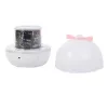 Kiddyz WH-16E Dream Projection Night Lamp (12x12x12 cm) su 6 šablonų plėvelėmis, USB-C įkraunama, balta