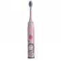 Kiddyz T1 Electric Sonic Toothbrush for Kids 3-12 Years, USB Rechargeable, 2 Brush Heads, Pink