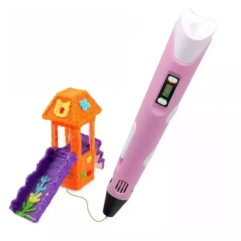 Kiddyz K3 3D rašymo rašiklis, maitinamas USB 5V, su 10 m PLA bandomuoju siūlu