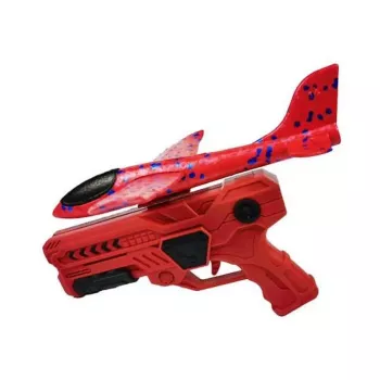 Kiddyz Styrofoam Airplane Gun Launcher su sklandytuvu, patvarus ir lengvas žaislas