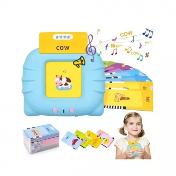 Kiddyz Speech Learning Toy su kortelėmis 112 vnt. Anglų kalbos žodžių atpažinimas ir tarimas