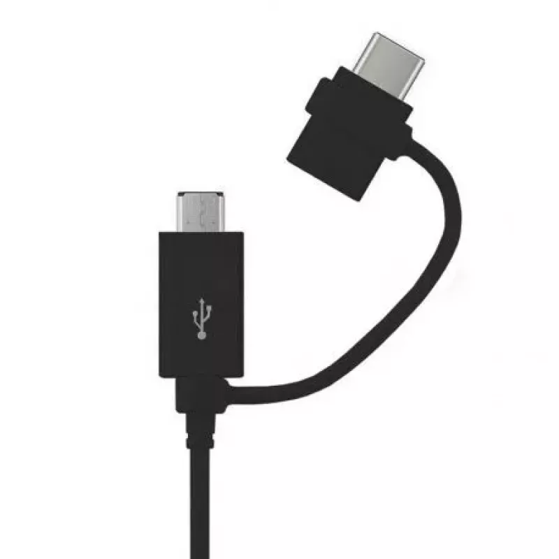 Samsung USB 2-in-1 Combo Type-C & Micro USB duomenų ir įkrovimo laidas 1,2 m (OEM) juodas