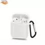 TakeMe Apple Ultra-plonas minkštas silikoninis apsauginis dėklas AirPods baltas