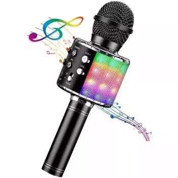 iWear M85 karaoke mikrofonas su garsiakalbiu, Bluetooth, įrašymu, Micro SD, USB