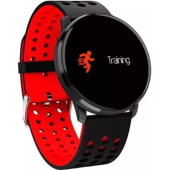iWear M9 Round Smart & Fit Watch su pilnu lietimu 1.3 colio IPS, medijos valdymu, širdies ritmu, kraujospūdžiu, juoda