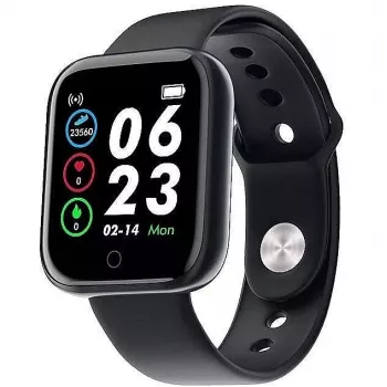 iLike M7 Smart & Fit Watch su pilnu lietimu 1,3 colio IPS, širdies ritmo, kraujospūdžio, Social Black