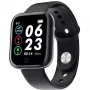 iLike M7 Smart & Fit Watch su pilnu lietimu 1,3 colio IPS, širdies ritmo, kraujospūdžio, Social Black