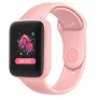 iWear M7 Smart & Fit Watch su pilnu lietimu 1,3 colio IPS, medijos valdymu, širdies ritmu, kraujospūdžiu, Social Pink