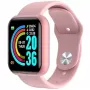 iWear M8 Smart & Fit Watch su pilnu lietimu 1,3 colio IPS, medijos valdymu / širdies ritmu / kraujospūdžiu / socialiniu, rožinė