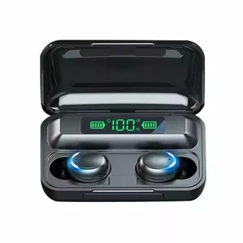 WoW 5C Sport & Leisure Super-Fit TWS Bluetooth 5.1 Stereo Ausinės su HD Mikrofonu ir LED Įkrovimo USB