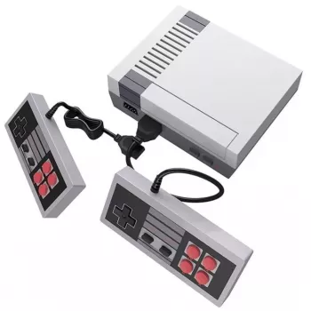 GameBox R6 8-bit Retro TV AV RCA Analoginė žaidimų konsolė su dviem valdikliais ir 620 įtaisytų žaidimų