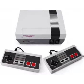 GameBox R6 8-bit Retro TV AV RCA Analoginė žaidimų konsolė su dviem valdikliais ir 620 įtaisytų žaidimų