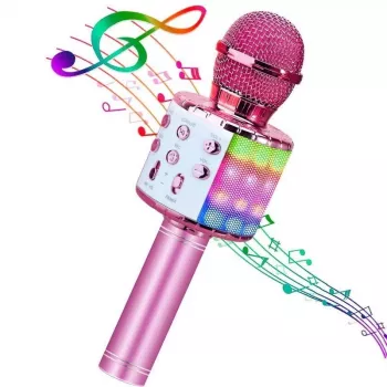 Bemi M85 Karaoke mikrofonas su garsiakalbiais ir įrašymo funkcija vaikams ir suaugusiems, Micro SD, USB, Bluetooth