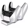 CP PS5 DualSense Dual Slot Charger Dock Stand for PlayStation 5 Controllers with USB-C Black
