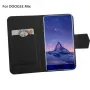 Doogee MIX Flip Cover Case su Grūdinto Stiklo Ekrano Apsauga Rinkinys - Juoda