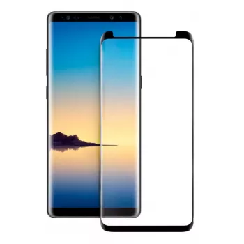 Evelatus Samsung Galaxy Note 8 N950 3D Case Friendly Grūdinto stiklo ekrano apsauga (kraštų klijai) - itin skaidri