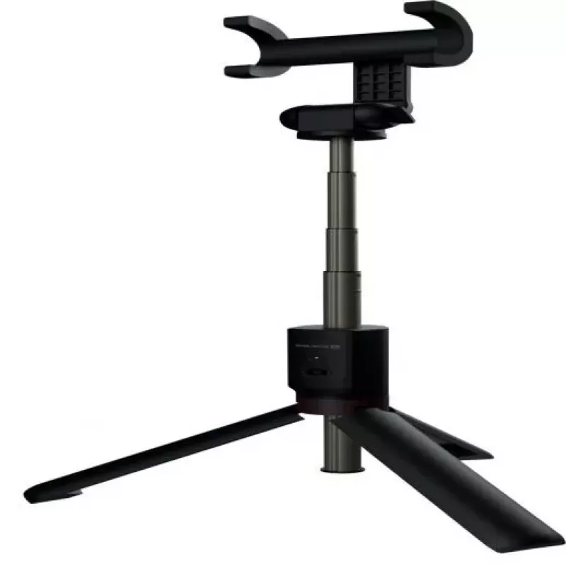 EVELATUS Selfie Stick Tripod SST01 su belaidžiu nuotolinio valdymo pulteliu, juoda