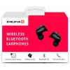 EVELATUS EBE01BK Tikri belaidžiai stereo ausinės su Bluetooth 5.0, IPX4, juodos