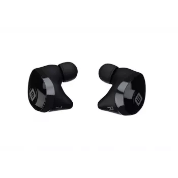 EVELATUS EBE01BK Tikri belaidžiai stereo ausinės su Bluetooth 5.0, IPX4, juodos