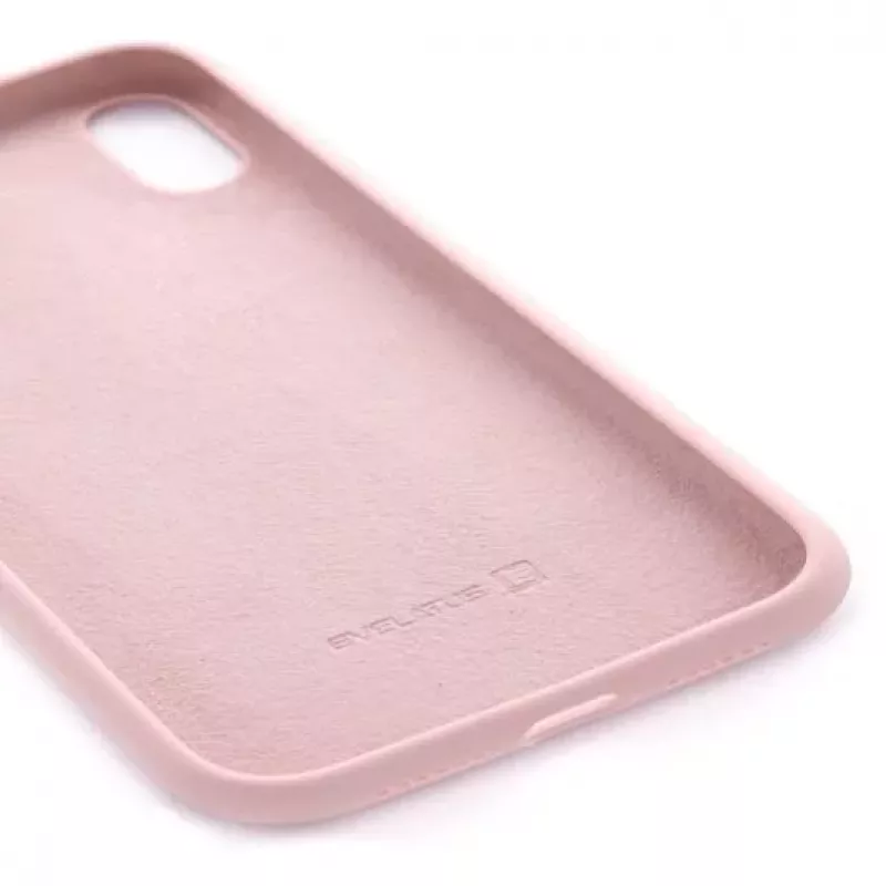 Evelatus Apple iPhone X Soft Premium Soft Touch Silicone Case Pink Sand