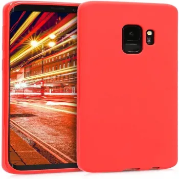 Evelatus Samsung Galaxy S9 Plus Premium Soft Touch Silicone Case Red