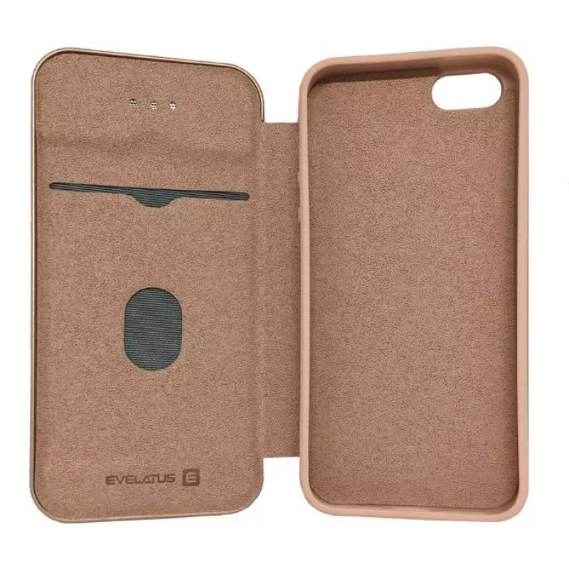 EVELATUS Huawei P Smart 2019 Book Case Rose Gold