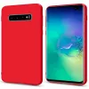Evelatus Samsung Galaxy S10 Plus Premium Soft Touch Silicone Case Red