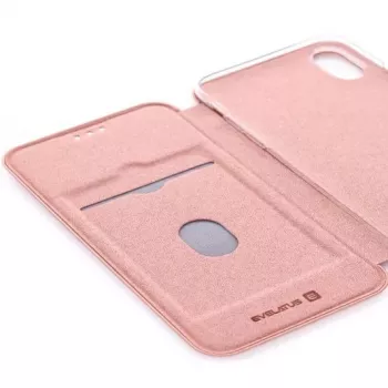 Evelatus Apple iPhone XR Book Case Rose Gold