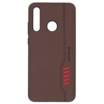 Evelatus Huawei P Smart 2019 Shooter Brown Wallet Flip Case