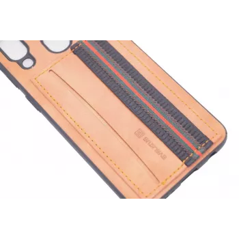 Evelatus Samsung Galaxy A40 Cubit Plastic Brown Back Cover