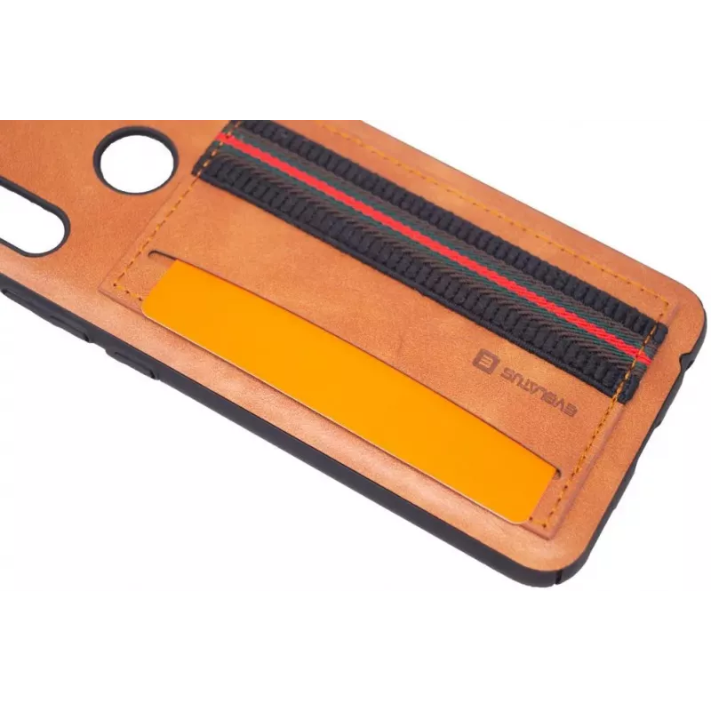 Evelatus Cubit Plastic Brown Protective Case for Huawei P smart 2019