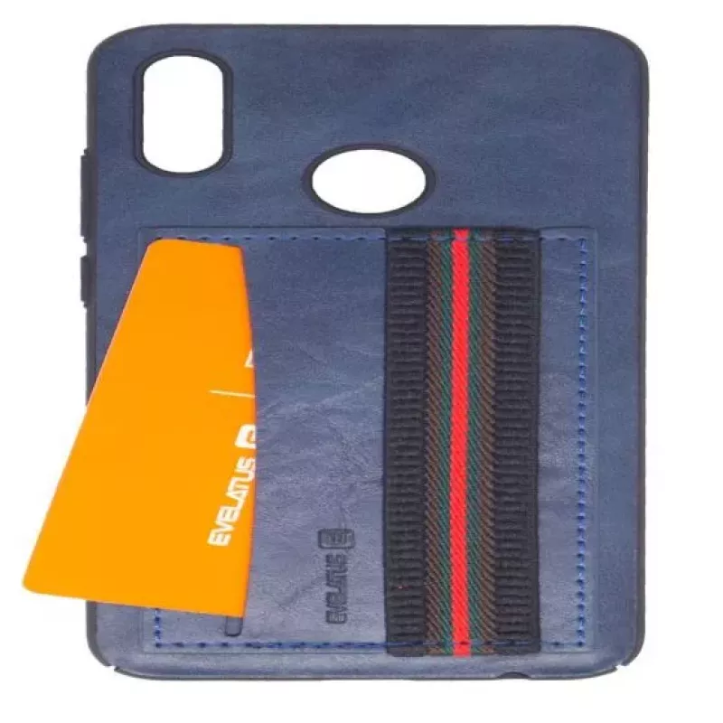 EVELATUS Huawei P Smart 2019 Cubit Plastic Blue Protective Case