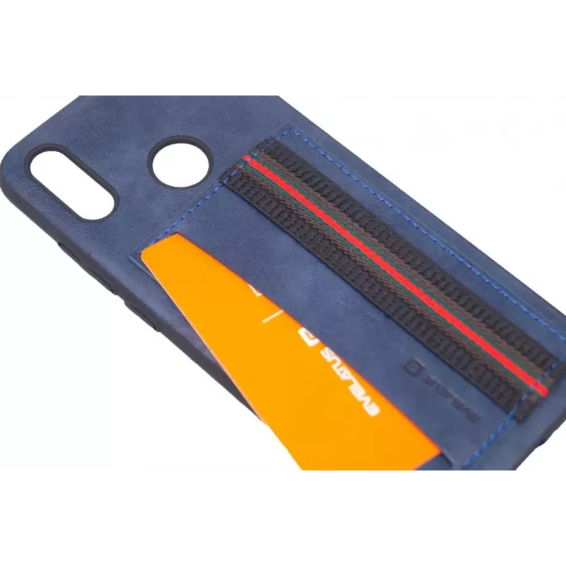 EVELATUS Huawei P Smart 2019 Cubit Plastic Blue Protective Case
