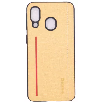 Evelatus Silicone Case for Samsung Galaxy A40 - Geltona