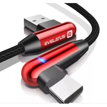Evelatus Type-C Data Cable TPC05 L-Shape Red