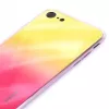 Evelatus iPhone 7/8/SE2020/SE2022 Water Ripple Full Color Electroplating Tempered Glass Screen Protector Gradient Yellow-Pink