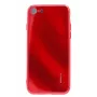 Evelatus Apple iPhone 7/8 Water Ripple Gradient Color Anti-Explosion Tempered Glass Case Gradient Red-Black