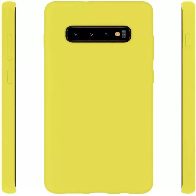 Evelatus Samsung Galaxy S10 Nano Silicone Case Soft Touch TPU Yellow