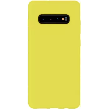 Evelatus Samsung Galaxy S10 Nano Silicone Case Soft Touch TPU Yellow