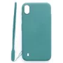 EVELATUS Samsung Galaxy A10 Soft Touch Silicone Case with Strap Blue