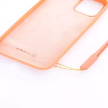 Evelatus Apple iPhone 11 Pro Soft Touch Silicone Case with Strap Pink