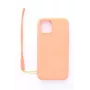 Evelatus Apple iPhone 11 Pro Soft Touch Silicone Case with Strap Pink