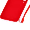 Evelatus Apple iPhone XR Soft Touch Silicone Case with Strap Red