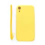 Evelatus Apple iPhone XR Soft Touch Silicone Case with Strap Yellow