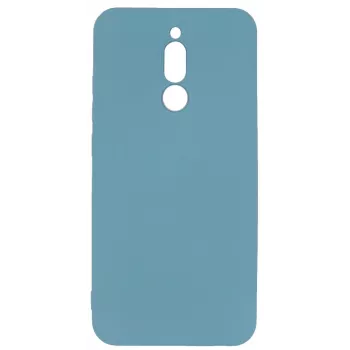 Evelatus Xiaomi Redmi 8 Soft Touch Silicone Case su dirželiu mėlyna