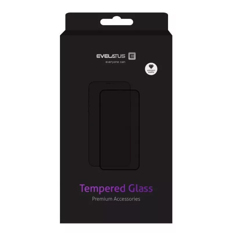 Evelatus Samsung Galaxy S9 3D Full Glue Curved Aluminosilicate Glass 9H (0.26mm) + Camera Protector
