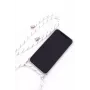 Evelatus Samsung Galaxy A70 dėklas su virvute baltomis juostelėmis permatomas TPU galinis dangtelis